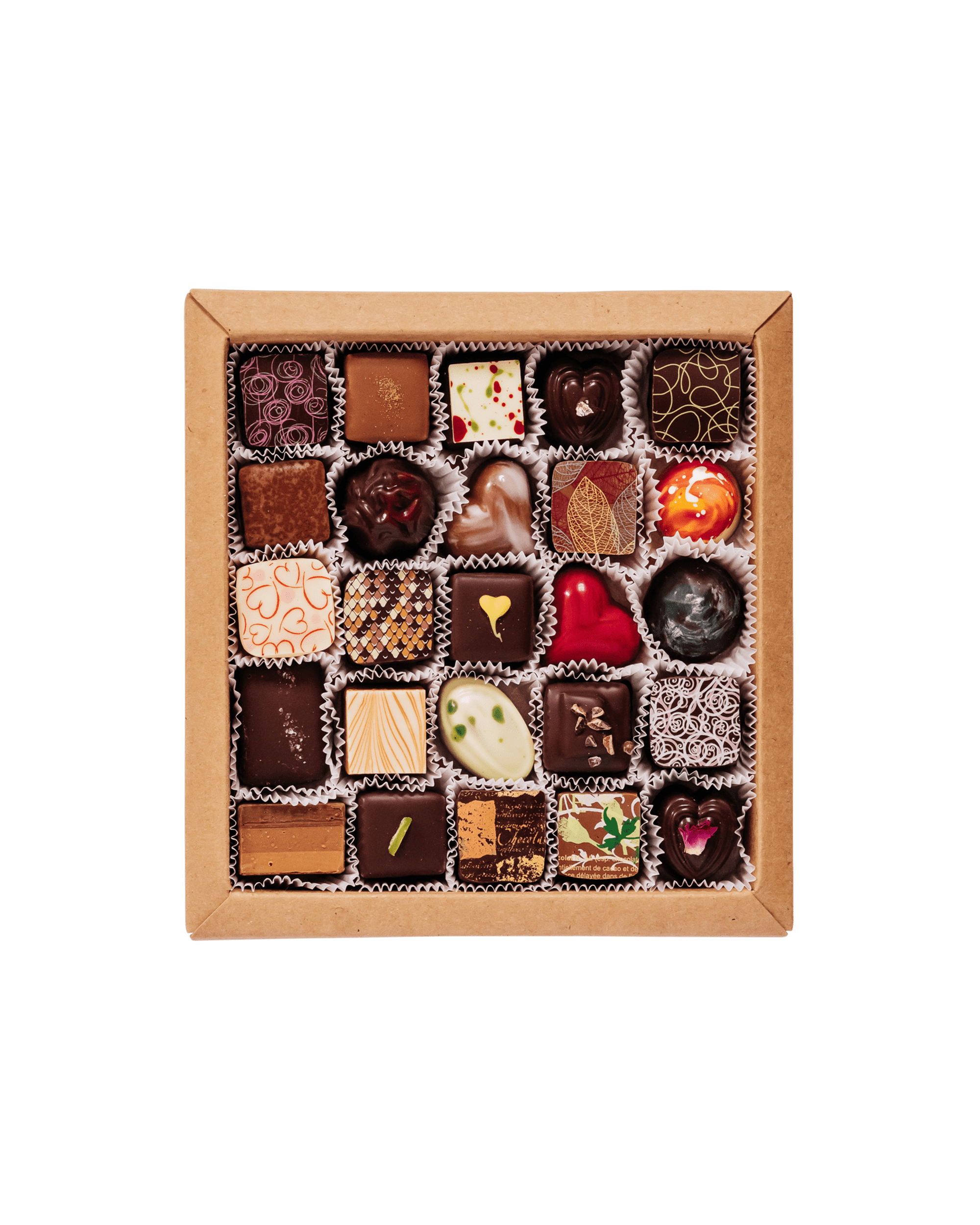 25 Piece Chocolate Box Xocolatl Artisan Chocolates Cafe